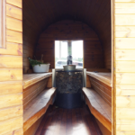 Mobiilse sauna interjöör